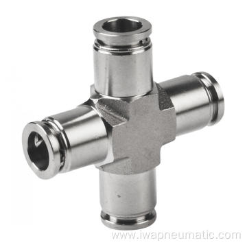 PNEUMATIC FITTING CROSS CONNECTOR